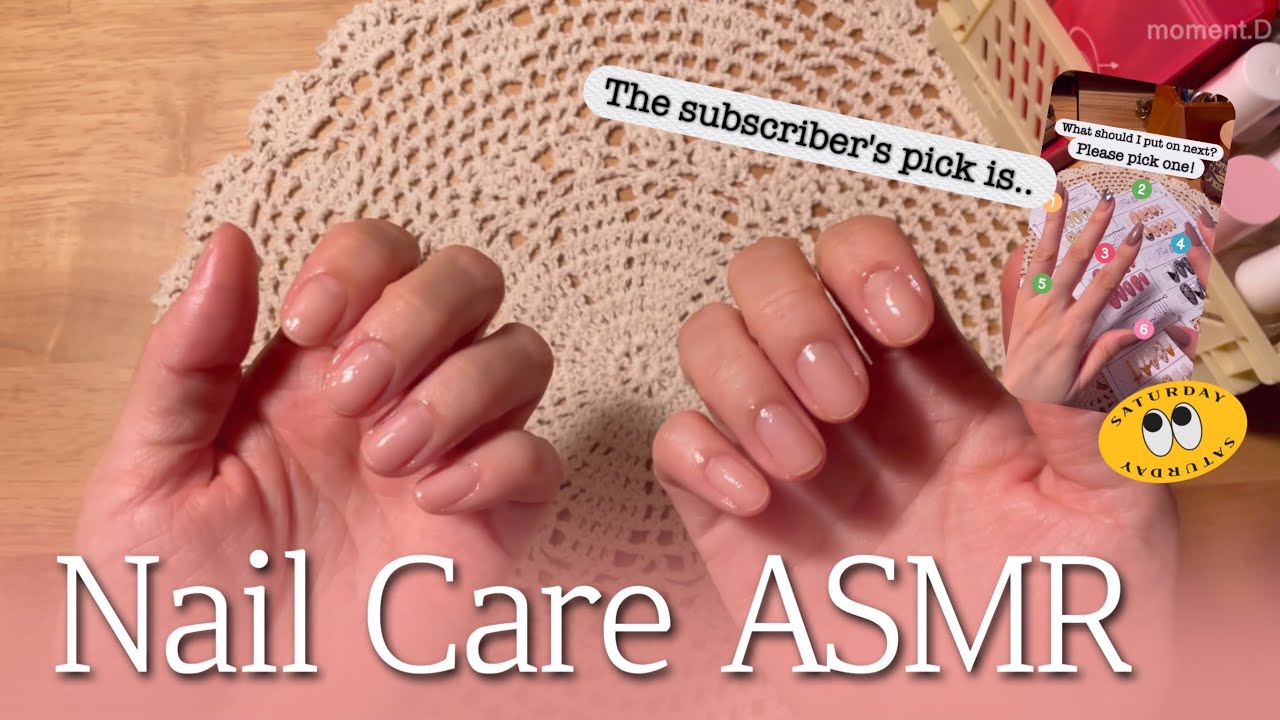 [sub] 구독자분들이 선택한 1위🎉 네일팁 붙일게요✨ Nail care💅ASMR 네일관리