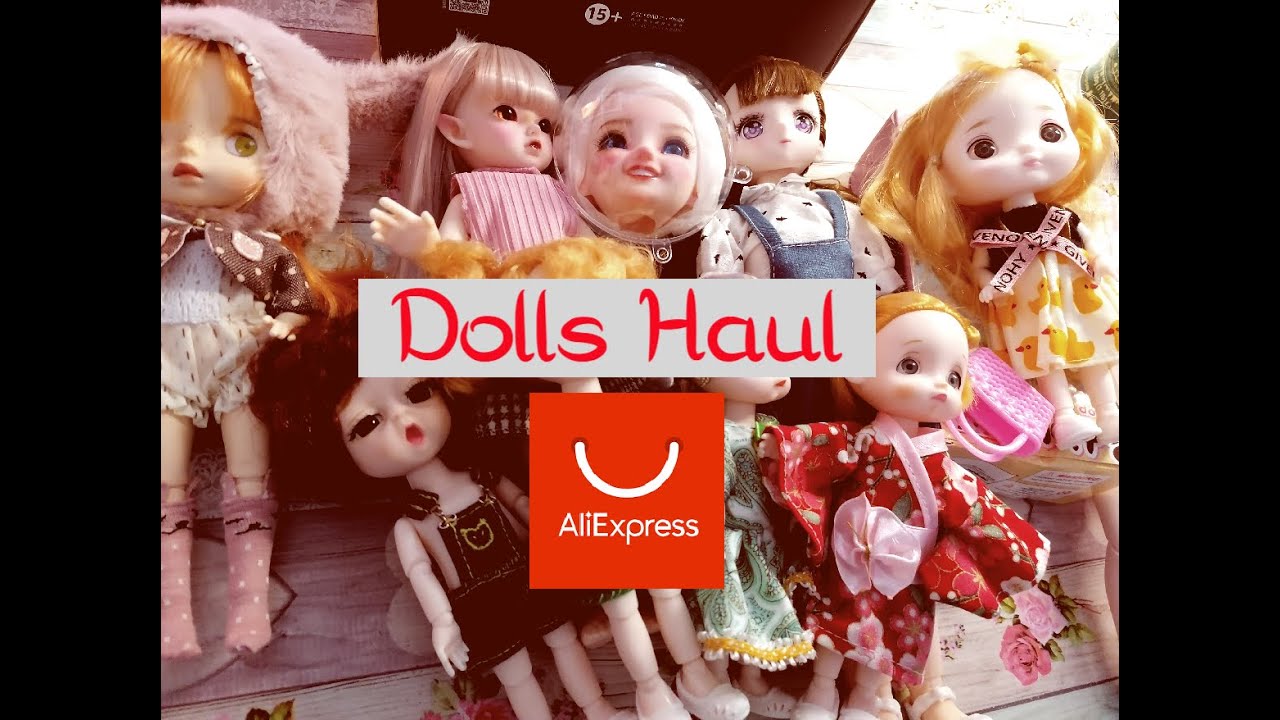 Aliexpress haul: dolls, heads and bodies. ABS articulated BJDs like dolls and vinyl heads.
