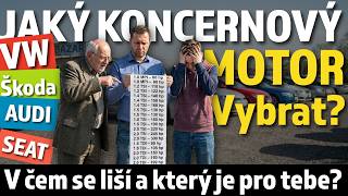 Jaký koncernový motor vybrat? V čem se liší a který je pro tebe? Škoda, Seat, Audi nebo Volkswagen