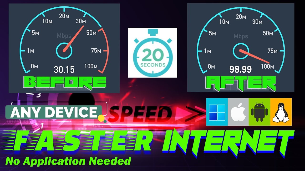 Faster Internet Speed in 20 Seconds for Windows 11 - BOOST Your