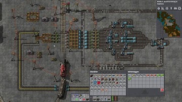 Factorio - Single Cargo Wagon Unloading and Loading