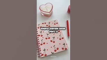 Empty notebook ideas 💌|#journal#notebook#ideas#journaling#girl#trending#aesthetic#explore#shorts