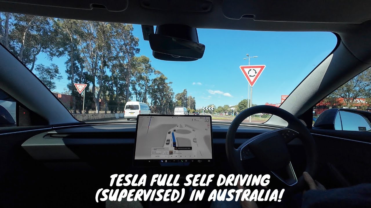 Tesla Full Self Driving (Supervised) Live in Australia. First Look at Right Hand Drive!