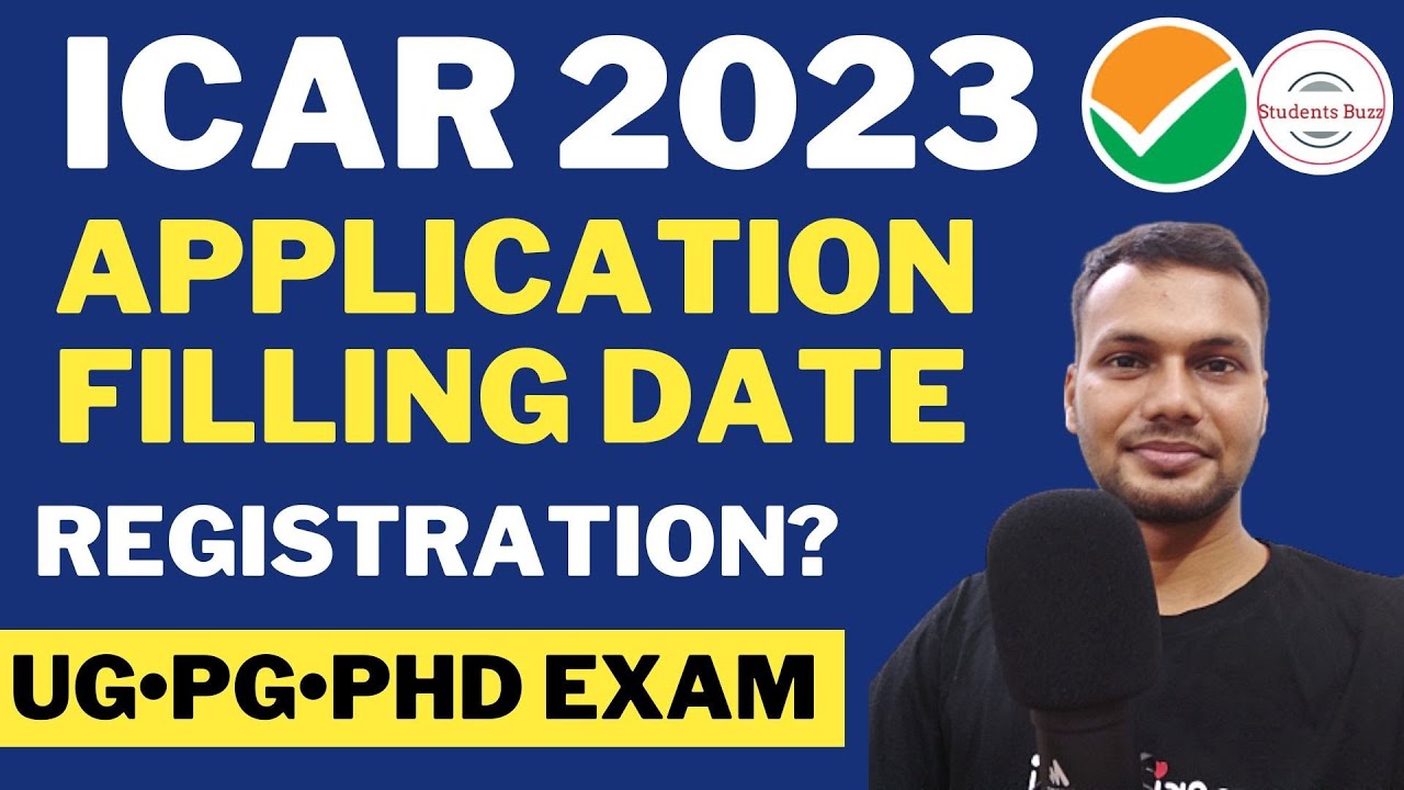 icar application form 2023🤔 • icaraieea 2023 exam date • icar 2023