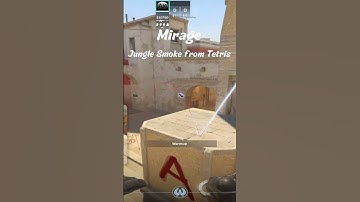 Mirage Jungle Smoke from Tetris/ CS2 Nades/ #shorts #cs2 #mirage #new #axcept_21 #nades