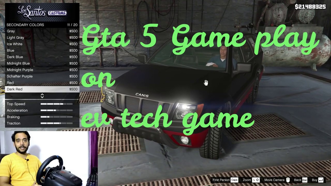 Gta 5 Steering wheel game play Canis Upgrade By Prashant Jaiswal YouTube