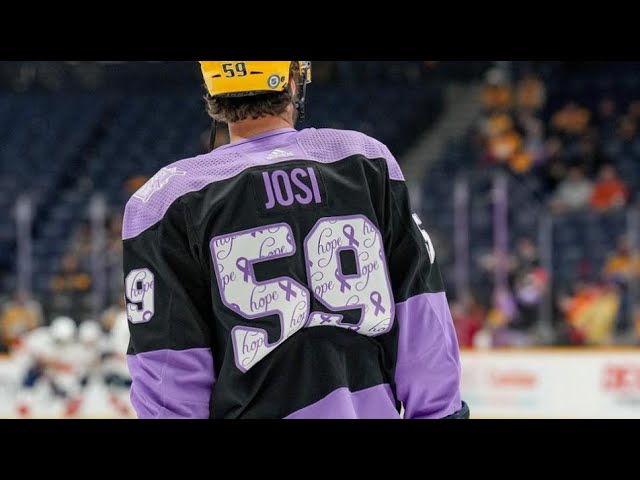 Boston Bruins Purple Hockey Fights Cancer NHL Jersey