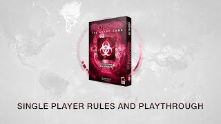 Single Player Rules and Playthrough for Plague Inc: The Board Game