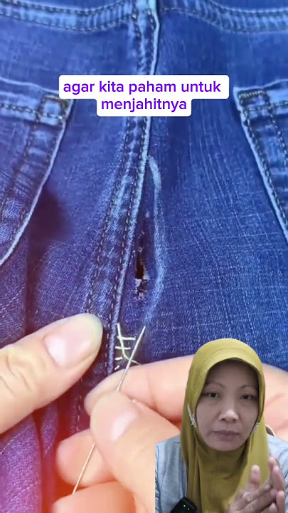 How to sew torn pants