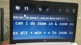 How can i do zoom in & zoom out on linux mint