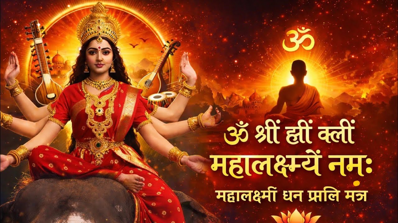LIVE: महालक्ष्मी मंत्र ॐ श्रीं ह्रीं क्लीं महालक्ष्म्यै नमः|Chant 1008 times for Prosperity
