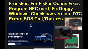 Using Freesker Free Demo s/w to Fix Fisker Ocean: NFC Card, Dog windows