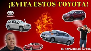 5 TOYOTAS que no recomiendo.