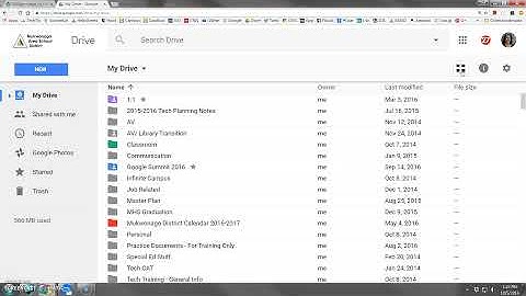 Google Drive - List View vs. Grid View