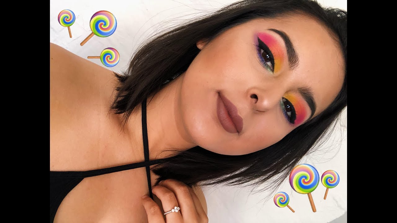 VERY Colorful Spring Makeup Look! 2019