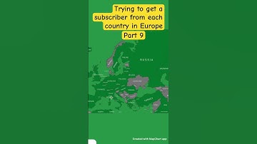 Trying to get a subscriber from each country in Europe (part9)