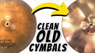 How to Clean Cymbals with Pledge Metal Polish | Zildjian and Sabian (Easy DIY Cleaning 2021)