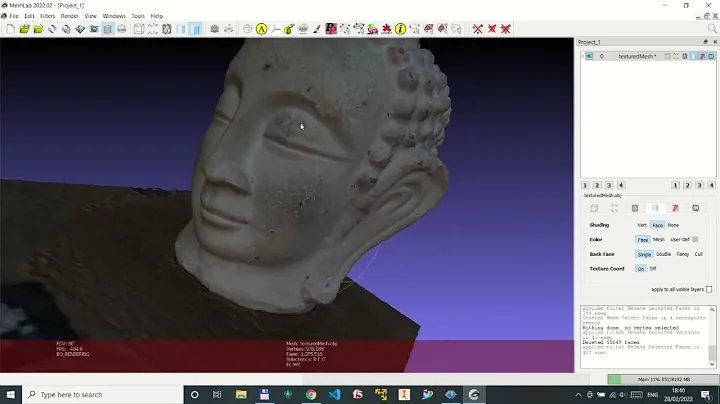 3D reconstruction. Images to 3D model