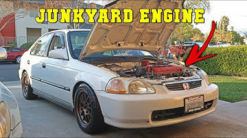 Turbo Civic Gets NEW CSS Short block and AWD Trans INSTALLED!