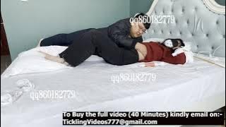 belly tickle and side ribs tickling with miss Annie on bed