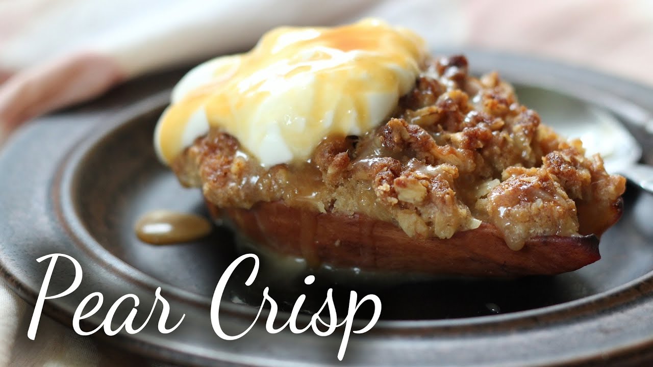 Pear Crisp with Salted Bourbon Caramel | Kitchen Vignettes | PBS Food