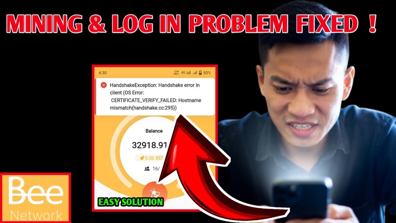 Mining and login problem fixed in BEE Network App #beenetwork # ...