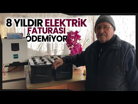 Bağ Evine Kurduğu Sistemle Yıllardır Elektriğe Tek Kuruş Para Vermiyor