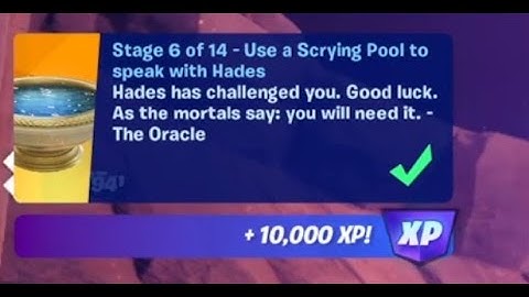 Fortnite - Use a Scrying Pool to speak with Hades - Chapter 5 Season 2