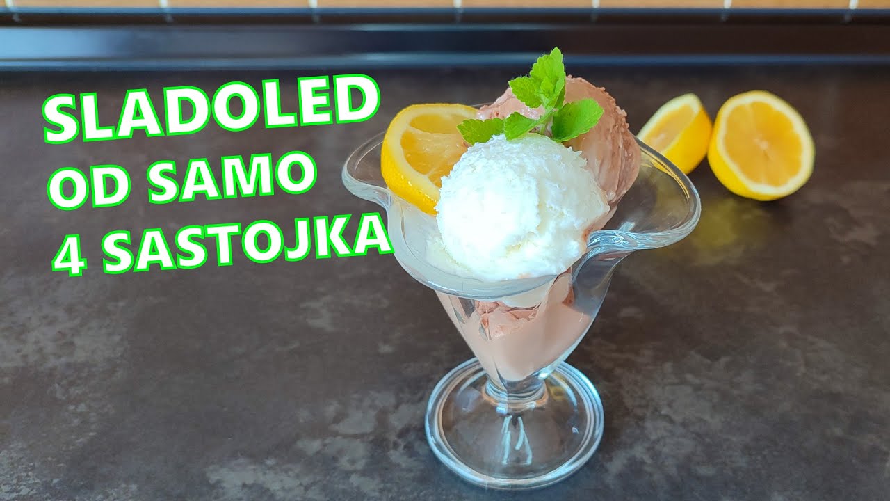Domaći sladoled - Sladoled bez jaja -  Brzi recept za sladoled - Sladoled