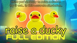 Beating Raise a Ducky! (Roblox)