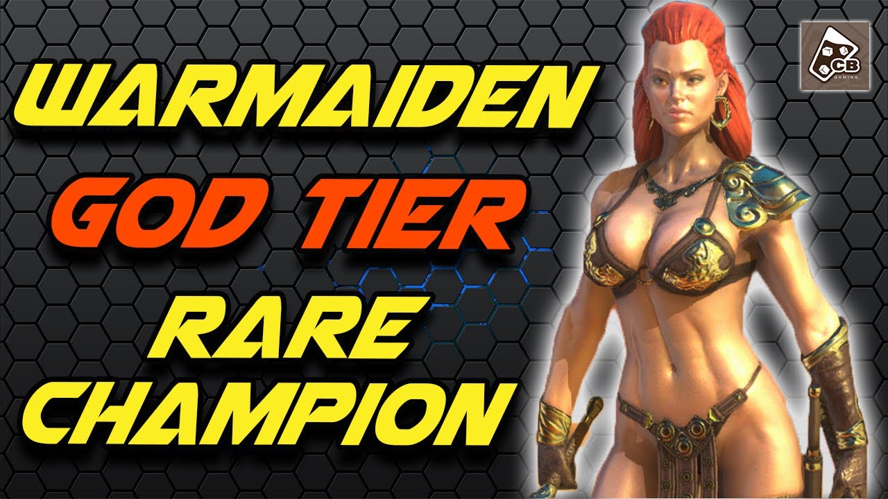Warmaiden Champion Spotlight God Tier Farmable Rare Raid Shadow Legends Youtube