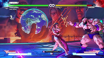 STREET FIGHTER V Chun li Bread and butter combo into super