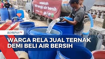 Dampak Kekeringan, Warga Gunungkidul Sampai Jual Ternak Demi Beli Air Besih!