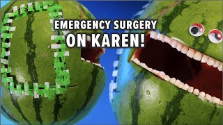 Emergency #FruitSurgery on Karen! #DiscountDentist on TikTok Ep 141 #Shorts