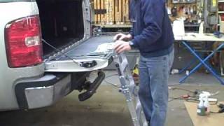 Westin Truck Pal  Tailgate Ladder demonstration by Cyclevan