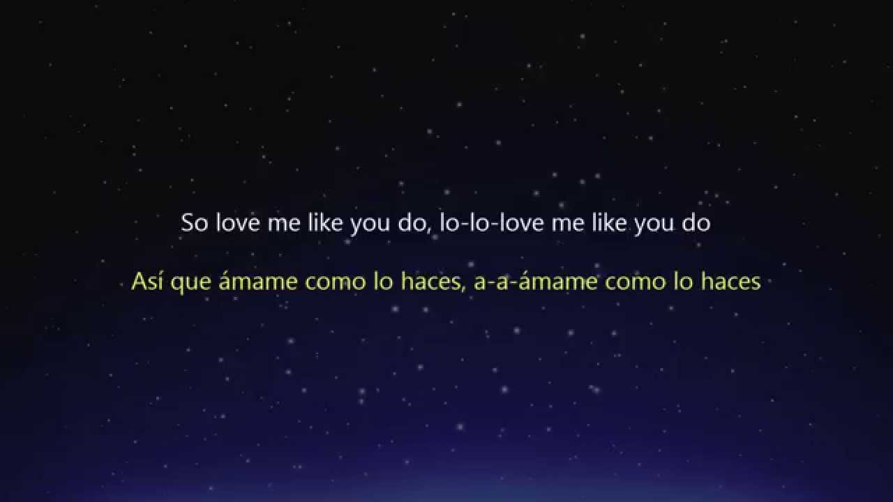 letra de la canción love me like you do de Ellie Goulding