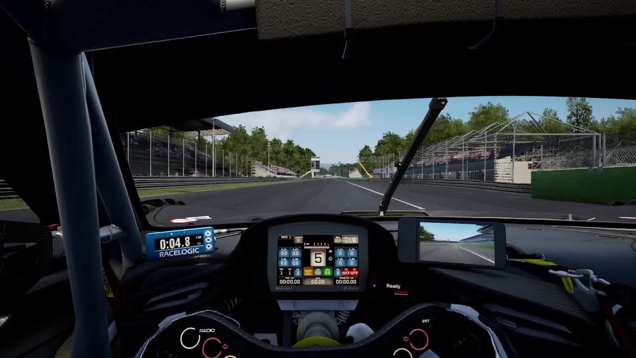 ACC Monza Ferrari 296 GT3 (Heavy Rain) Track Guide (Hotlap + Telemetry)