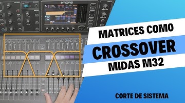 Matrices como Crossover - Corte de Sistema de Parlantes