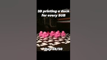 Day 38 of 3D printing a duck for every subscriber! #rubberduck #3dprinting