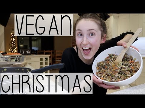 HOW TO HAVE A VEGAN CHRISTMAS | HEALTHY OIL-FREE NUT ROAST RECIPE, CHOCOLATE BROWNIES & GROCERY HAUL