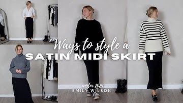 8 WAYS TO STYLE A SATIN MIDI SKIRT FOR WINTER 2024