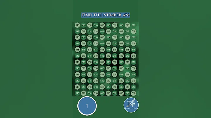 Can You Find the Hidden 678 in 10 Seconds? | Optical Illusion Challenge!  #opticalillusion