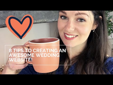 8 tips to build an AWESOME WEDDING WEBSITE!