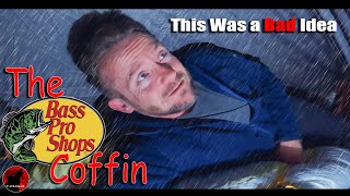 Rainy Overnight in the Bass Pro Shops Coffin Tent - Camping Adventure