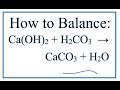 Balance HCl + Ca(OH)2 = CaCl2 + H2O (Hydrochloric Acid and ...