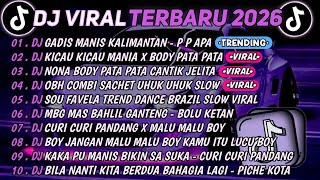 DJ TIKTOK TERBARU 2026🎵DJ GADIS MANIS KALIMANTAN🎵DJ KICAU KICAU MANIA X BODY PATA PATA || FULL ALBUM