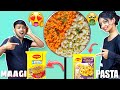 Maagi vs pasta challenge                 oye lets eat