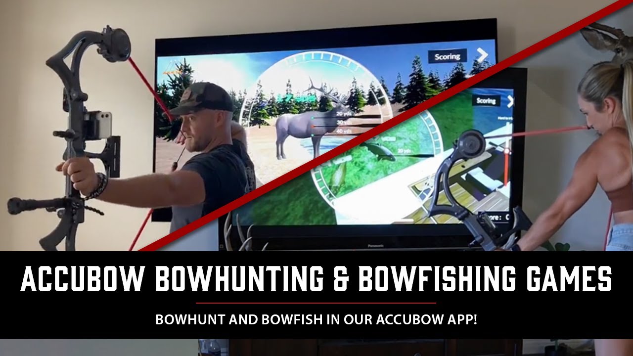Accubow Gaming Deer Hunting Games with Real Bow