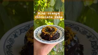 Healthy Mini Orange Chocolate Cake 🍊🧡(Atta + Jaggery + Vegan) #plantbased #vegan #chocolatecake