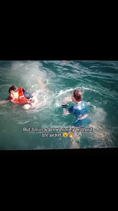 Jimin was swimming without life jacket in the Ocean 😮🔥😲